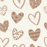 a pattern of hearts on a white background