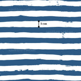a pattern of blue and white stripes, with a small black line indicating the width of the stripes, which is 1 cm.