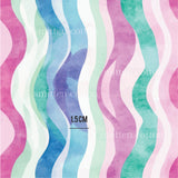 a watercolor painting of a wavy pattern