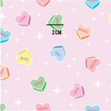 a pink background with hearts and stars