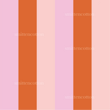 a pink and orange striped background