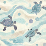 a drawing of a turtle swimming in the ocean