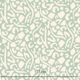 a green and white pattern with a white background