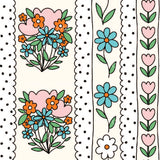 a drawing of flowers on a white background