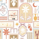 a picture of a wall with a lot of different things on it