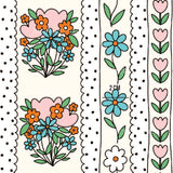 a drawing of flowers on a white background