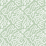 a green and white pattern with white lines