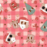 Red Gingham Santa (Pre Order 22- 30 Oct)
