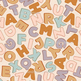 Alphabet- Neutral Cotton Woven Retail