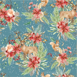 Christmas animals Teal (Pre Order 22- 30 Oct)