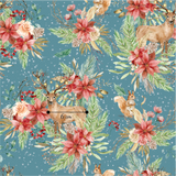 Christmas animals Teal (Pre Order 22- 30 Oct)