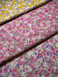 Darcy Yellow Lightweight Floral Cotton