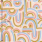 Retro Rainbow- Cotton Woven Retail