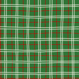 a repeating pattern of intersecting red and white lines on a green background, creating a visually striking and geometric design.