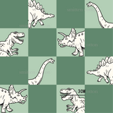 a drawing of a dinosaur in different poses