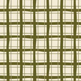 a repeating pattern of intersecting diagonal lines in shades of green and beige, creating a visually striking and geometric design.