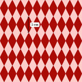 a repeating pattern of red and white diamonds, with a small white text box in the center that reads "5 cm".