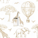 a drawing of a giraffe and a giraffe standing next to a