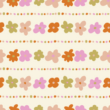 a pattern of flowers on a white background