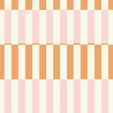 a repeating pattern of vertical stripes in various shades of pink and white, with a thin yellow line running through the center of each stripe.
