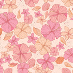 a bunch of pink flowers on a pink background