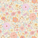 a flowery background with many different colored flowers