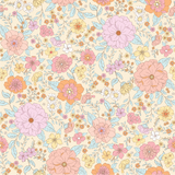 a flowery background with many different colored flowers