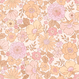 a flowery background with many different colors