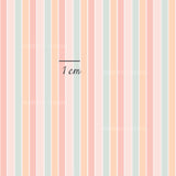 a pink and green striped wallpaper with the word 1 cm