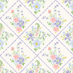 a pattern of flowers on a white background