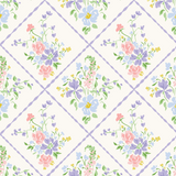 a pattern of flowers on a white background