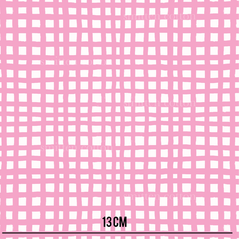 a pink background with a grid pattern