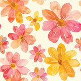 a bunch of colorful flowers on a white background