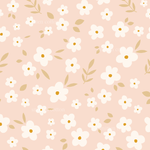 Littl Blush Floral- 0.5M Cotton Lycra Remnant Retail