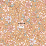 The image is a repeating pattern of various flowers and leaves in shades of pink, white, and green. The pattern is filled with different types of flowers and leaves, creating a visually appealing and vibrant design.