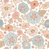 a flower pattern with many different colors