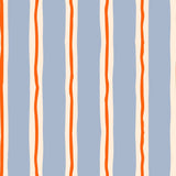a repeating pattern of vertical stripes in various shades of blue and orange.