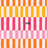 a pink, orange, and yellow pattern with the word mc4 on it