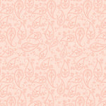 a pink paisley wallpaper with a white background