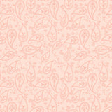 a pink paisley wallpaper with a white background