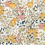 a colorful floral pattern on a white background