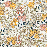 a colorful floral pattern on a white background