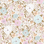 a floral wallpaper with many different colored flowers