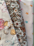 Vintage Floral- Rib Knit Sample