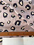 Mauve Leopard- Cotton Poplin Sample