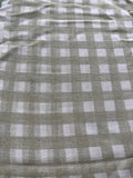 Sage Gingham- IMPERFECT Double Gauze Sample