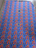 Cheetah Blue- 2.2M IMPERFECT Cotton Lycra Sample