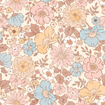 a flowery background with many different colors