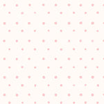 a repeating pattern of pink polka dots on a white background.
