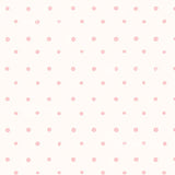a repeating pattern of pink polka dots on a white background.